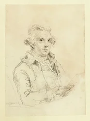 Önarckép, 1790 körül (papír, grafit)