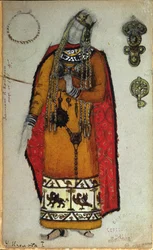 Wagner "Tristan és Izolda" jelmezterve, 1912