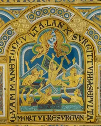 Utolsó ítélet, a verduni oltárról (réz)