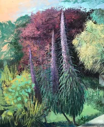 Három echium, 2022-23 (olaj, tábla)