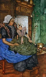 A kedvenc baba (akvarell papíron)