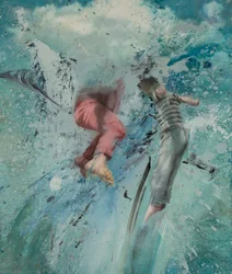 Cloud Leap, 2019 (olaj, vászon)