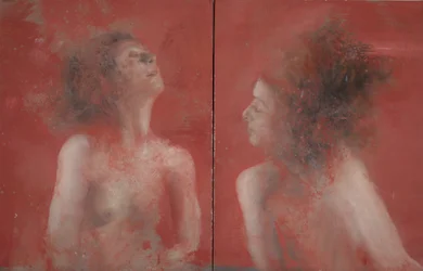 Párbeszéd, 2015 (olaj, vászon)