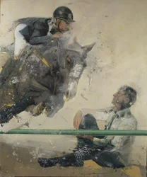 Akadályugrás, 2018 (olaj, vászon)