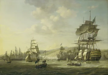 Az angol-holland flotta az Algíri-öbölben