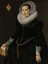 Johanna Le Maire, Pieter van Son feleségének portréja, 1622-29 körül (olaj, tábla)