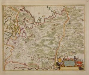 Oroszország és Kelet-Európa térképe az Atlas Minorból, 1745