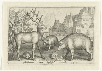 Szarvas, sündisznó, birka, béka és disznó Animalivm qvadrvpedvm (sorozat címe) Állatok a tájakon (sorozat címe)