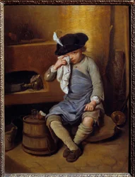 A bűnbánó gyermek Nicolas Lepicie (1735-1784) festménye 18. század V. 0,31x0,41 m Lyon, Szépművészeti Múzeum