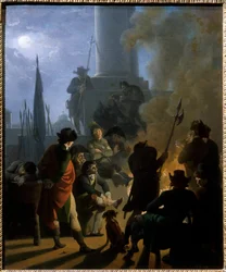 Egy forradalmi bivak 1789-ben Nicolas Taunay (1755-1830) festménye