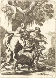 Faun és Bacchante gyermekkel