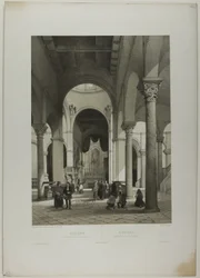 Ancona: Szent Szirákusz belseje, 38. tábla az Italie Monumentale et Pittoresque című műgyűjteményből.
