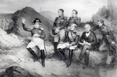 I. Napóleon császár (1769-1821) Emlékiratait diktálja Emmanuel Las Casesnek (1766-1842) Szent Ilonán, 1860