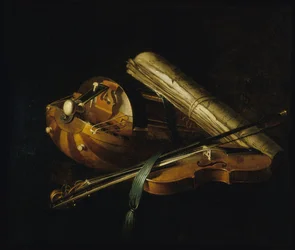 Csendélet hangszerekkel, 1756.