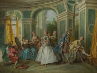 Az ember négy kora: Ifjúság, 1735 körül