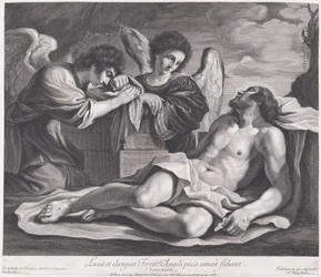 A halott Krisztus felett gyászoló angyalok, kb. 1690-1720., kb. 1690-1720.