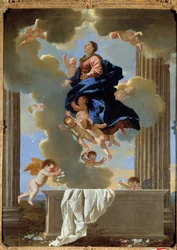 Nicolas Poussin Szűz mennybemenetele festménye