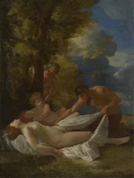 Nimfa szatírokkal, 1627 körül