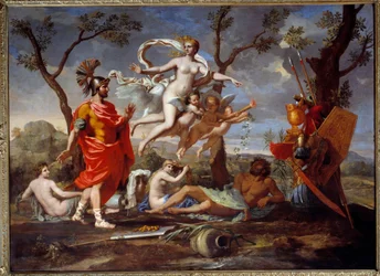 Venus Armant Enee Nicolas Poussin (1594-1665) festménye 1639 V. 1,07x1,46 m Rouen, Szépművészeti Múzeum