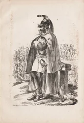 Katonai viseletek: lovassági ember, 1814-1818.