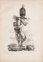Katonai viseletek: Infantry Sapper, 1817-1818.
