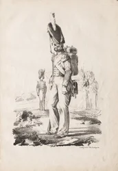 Katonai viseletek: Infantry Sargent, 1817-18.
