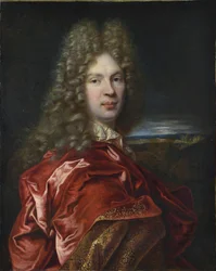 Pierre-Vincent Bertin (Pierre Vincent) (1653-1711), francia pénzember és művészetbarát portréja - Largillière, Nicolas, de (1656-1746). Olaj, vászon, méret: 77x63, kb 1685, Állami Ermitázs, Szentpétervár