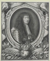 XIV. Lajos francia király (metszet)