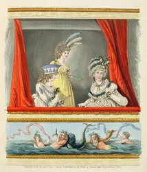 Operaruhák Nikolaus Heideloff "Gallery of Fashion" című művéből, 1796. június, II.
