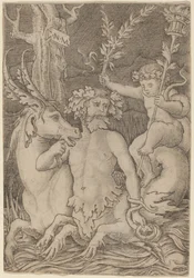Triton gyermeket hord