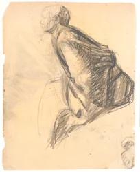 Ábratanulmány a "Mária megkeni Krisztus lábát" című festményhez, 1907. Apostol 3. sz. t.h. a képen