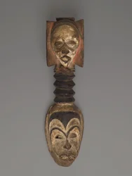Okorossia maszk, Igbo (fa, pigment)