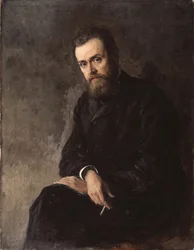 A szerző portréja, Gleb Uspensky 1843-1902, 1884