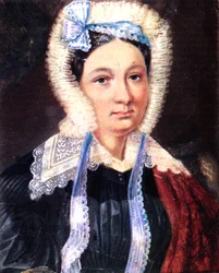 Maria Kazimirovna Jusnyevszkaja 1790-1863 portréja, Alekszandr Jusnyevszkij dekabrist felesége, 1830-1839