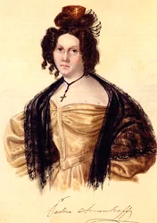 Prasovya Annenkova 1800-1876 portréja, Iwan Annenkow dekabrist felesége, 1836