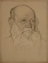 Pjotr A. Kropotkin forradalmár gróf portréja 1842-1921, 1920-1921