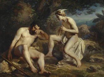 Mercury Argust álomba ringatja, 1864