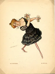 Marie Petipa balett-táncos: Orosz balett karikatúrákban, 1902-1905