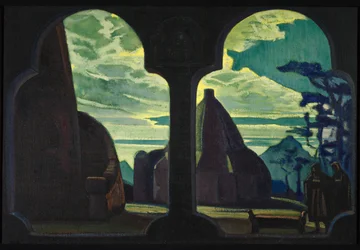 Színpadterve R. Wagner Trisztán és Izolda című operájához, 1912