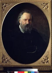 ""Alexander Herzen (Alexandre Hertzen) író (1812-1870) portréja" Nyikolaj Nyikolajevics Ge (meleg) (1831-1894) festménye 1867 Állami Tretyakov Galéria, Moszkva