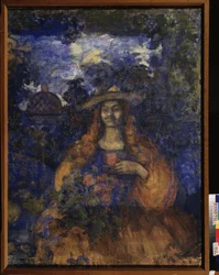 Georges Bizet (1838-1875) "Carmen" című operájának projektje. Nyikolaj Nyikolajevics Sapunov (Szapunov) (1880-1912) alkotása, tempera, vászon, 1905 körül. Orosz művészet, XX. század, szimbolika. Kazah Köztársaság Állami Művészeti Múzeuma, Almati (Kazahsztá