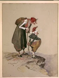 Nézet (akvarell papíron)