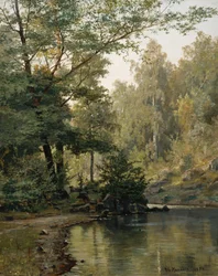 Forest lake (olajfestmény)