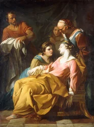 Phaedra megkapta Hippolytus halálhírét,