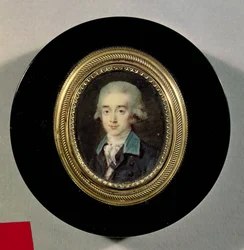 Hans Axel von Fersen gróf portréminiatúrája (1755-1810)