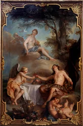 Vénusz, Bacchus és a szerelem. Nicolas Coypel (1690-1734) festménye