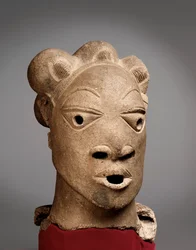 Fej Rafin Kurából, Nigéria, Kr. e. 500 - Kr. u. 200 (terrakotta)