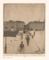 Kilátás a Pont Neuf-ra Párizsban Le Pont Neuf (cím az objektumon)