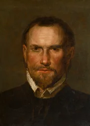 Ismeretlen szakállas férfi portréja, 1501-99 körül (Olaj és papír a táblán)