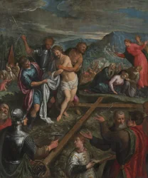 Felkészülés a keresztre feszítésre, 1600 körül (olaj, réz)